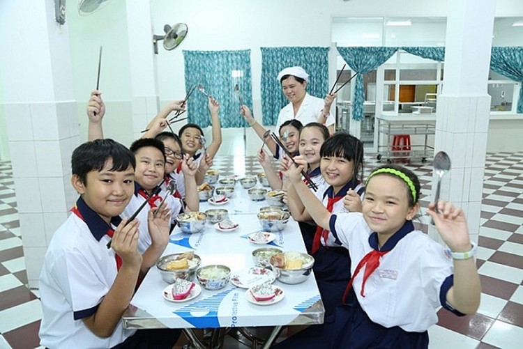 Đến năm 2025, 100% trường học có tổ chức bữa ăn học đường (Ảnh minh họa)