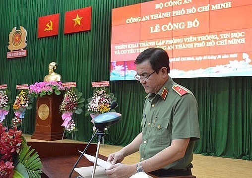 Thiếu tướng Lê Hồng Nam phát biểu tại buổi lễ (Ảnh: VGP)