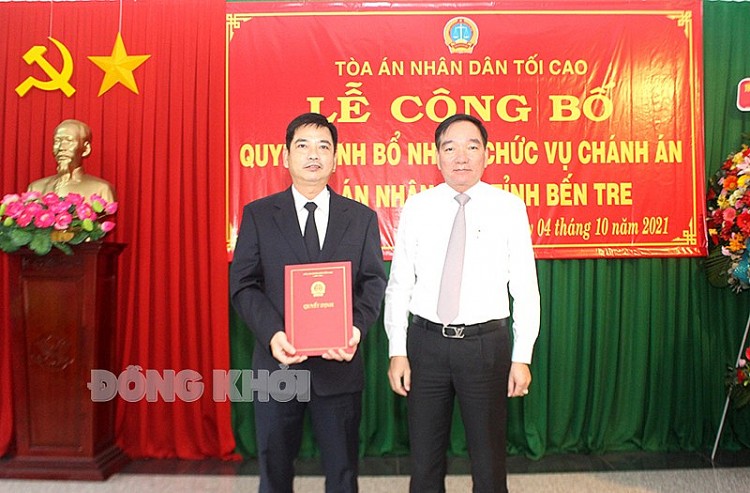 Ông Bùi Quang Sơn nhận quyết định bổ nhiệm
