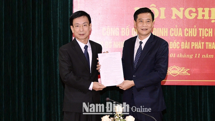 Lãnh đạo mới ở Thái Bình, Nam Định, Bắc Kạn thai binh nam dinh bac kan co nhan su moi