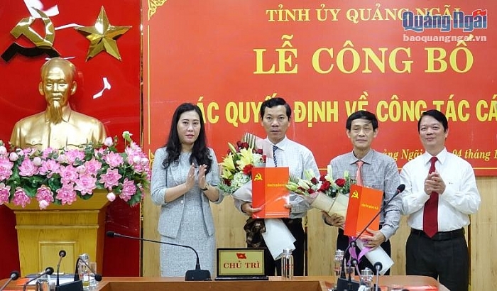 Nhân sự, lãnh đạo mới tại TP.HCM và Quảng Ngãi nhan su lanh dao moi tai tphcm va quang ngai