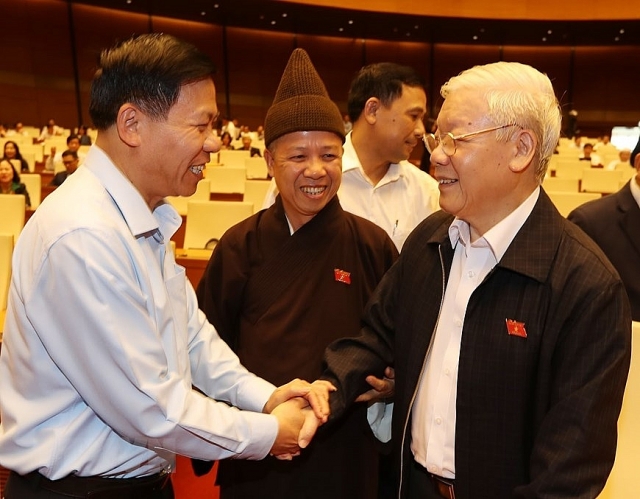 tong bi thu chu tich nuoc nguyen phu trong du phien chat van