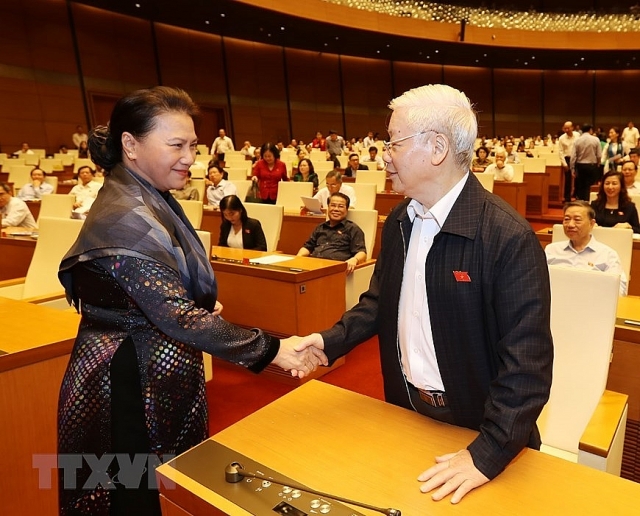 tong bi thu chu tich nuoc nguyen phu trong du phien chat van