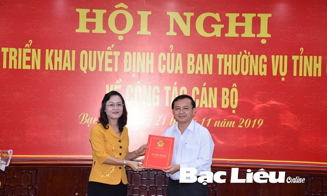 Bạc Liêu, Thái Bình, Hà Nam có nhân sự, lãnh đạo mới bac lieu thai binh ha nam co nhan su lanh dao moi