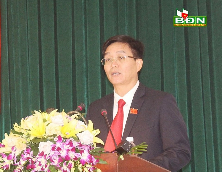 Ông Nguyễn Đình Trung được bầu làm Chủ tịch UBND tỉnh Đắk Nông (Ảnh: Báo Đắk Nông)