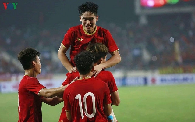 doi hinh du kien u22 viet nam dau u22 indonesia tien linh khong da chinh