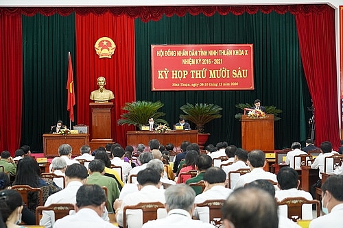 Toàn cảnh kỳ họp (Ảnh: Báo Ninh Thuận_