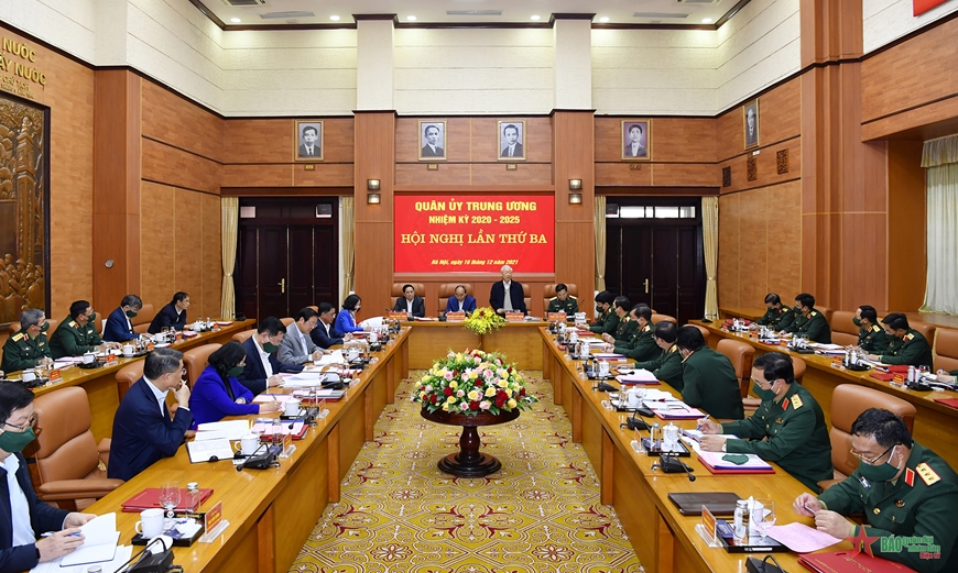 Tổng Bí thư Nguyễn Phú Trọng chủ trì Hội nghị Quân ủy Trung ương lần thứ 3