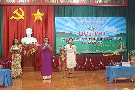 phu tho soi noi hoi thi phong chong bao luc tre trong cac co so gdmn tai phu ninh