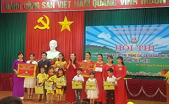 phu tho soi noi hoi thi phong chong bao luc tre trong cac co so gdmn tai phu ninh