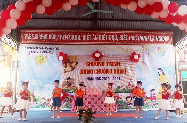 Phú Thọ: Các bé trường Mầm non Cao Xá 1 sôi nổi giao lưu “Rung Chuông vàng”