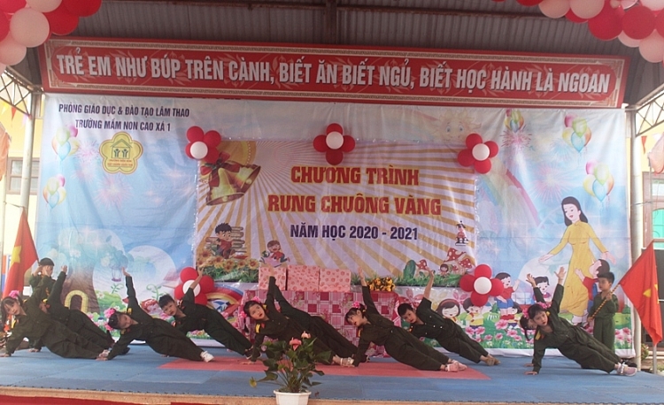 Phú Thọ: Các bé trường Mầm non Cao Xá 1 sôi nổi giao lưu “Rung Chuông vàng”