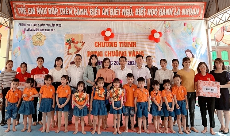 Phú Thọ: Các bé trường Mầm non Cao Xá 1 sôi nổi giao lưu “Rung Chuông vàng”