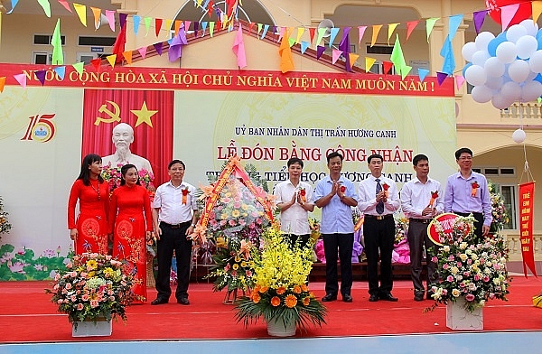 vinh phuc truong tieu hoc huong canh b dat chuan quoc gia muc do 2