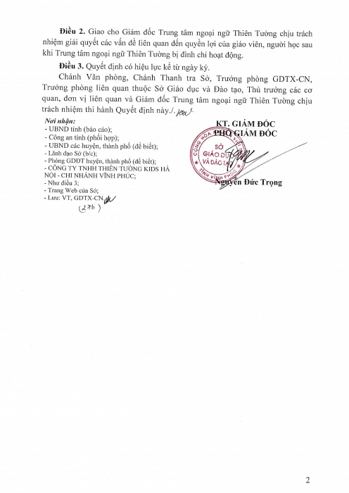 ket luan thanh tra chi ra nhieu vi pham day ky nang song cua thien tuong kids tai vinh phuc