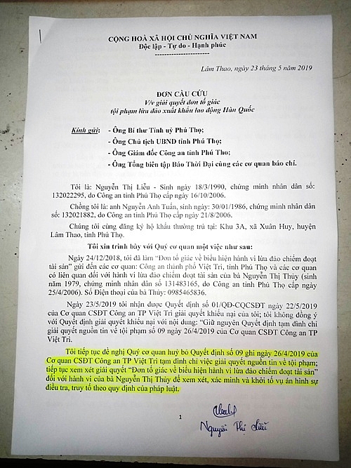 cong nhan da nhan 284 trieu dong vu lua xuat khau lao dong han quoc o phu tho