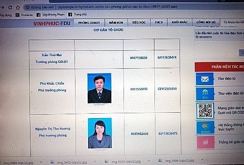 vinh phuc phong gddt co 4 lanh dao va2 nhan vien