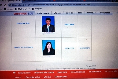 vinh phuc phong gddt co 4 lanh dao va2 nhan vien