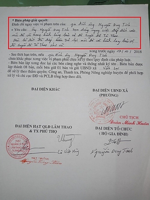 phu tho nhieu cong trinh xam pham an toan de ta thao va hanh lang thoat lu song thao