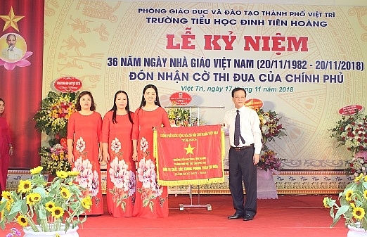 truong tieu hoc dinh tien hoang giu vung chat luong giao duc toan dien top dau tinh phu tho