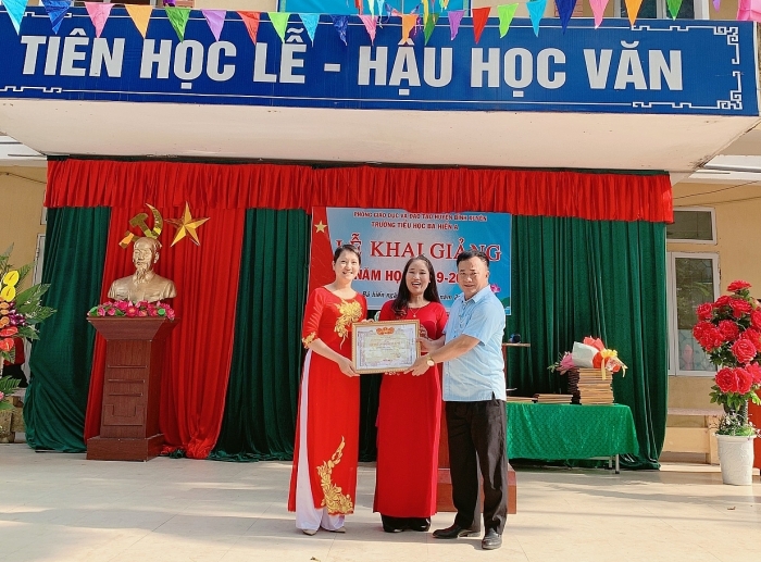 truong tieu hoc ba hien a xay dung truong chuan quoc gia muc do 2