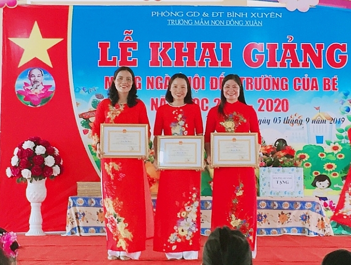 truong mam non dong xuan noi uom mam tuoi tho