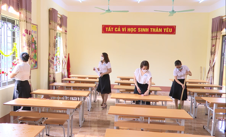 Ngành giáo dục huyện Thanh Ba sẵn sàng dạy và học ứng phó với dịch COVID-19