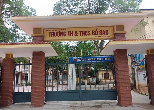 dau hieu lam thu tai truong th va thcs bo sao tinh vinh phuc