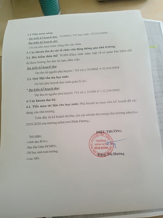 dau hieu lam thu tai truong th va thcs bo sao tinh vinh phuc