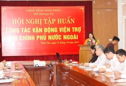 Vĩnh Phúc: Tập huấn công tác vận động viện trợ phi Chính phủ nước ngoài cho gần 100 học viên