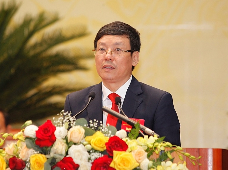 Ủy viên Bộ chính trị Vương Đình Huệ phát biểu chỉ đạo Đại hội Đảng bộ tỉnh Vĩnh Phúc nhiệm kỳ 2020 - 2025