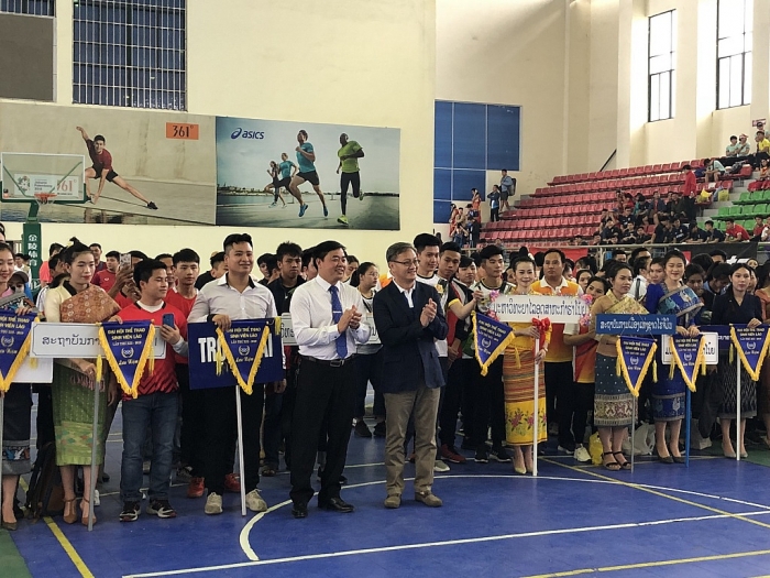 Khai mạc Đại hội thể thao lưu học sinh Lào tại Hà Nội khai mac dai hoi the thao luu hoc sinh lao tai ha noi