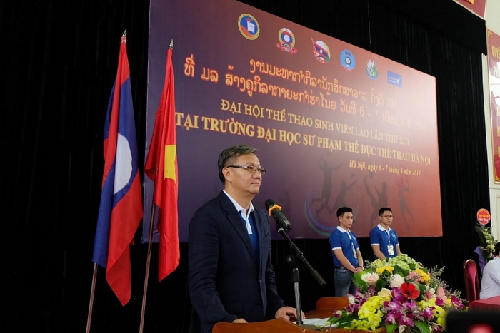 Khai mạc Đại hội thể thao lưu học sinh Lào tại Hà Nội khai mac dai hoi the thao luu hoc sinh lao tai ha noi