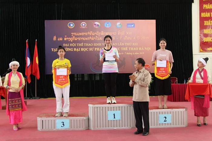 Bế mạc Đại hội thể thao lưu học sinh Lào toàn thành phố Hà Nội năm 2019 be mac dai hoi the thao luu hoc sinh lao toan thanh pho ha noi nam 2019