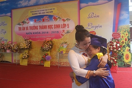 phu tho am tinh thay tro le tri an va truong thanh hs lop 5 truong th tho son