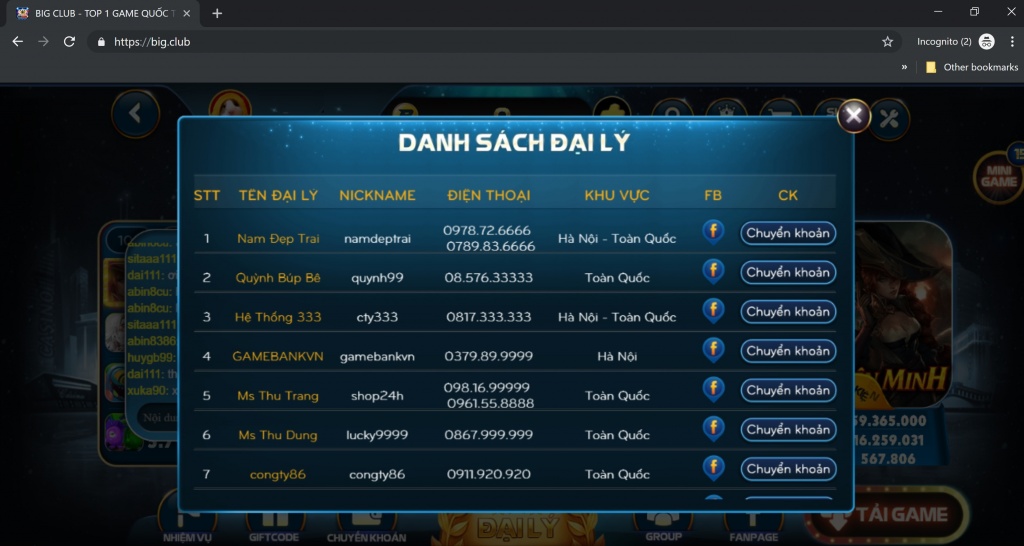 duong day danh bac tren mang bigclub chieu an nap tinh vi
