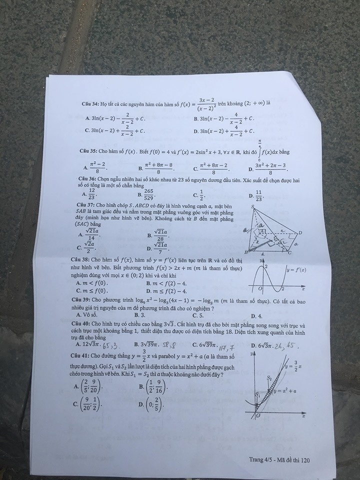 de thi toan thpt quoc gia 2019 chinh thuc