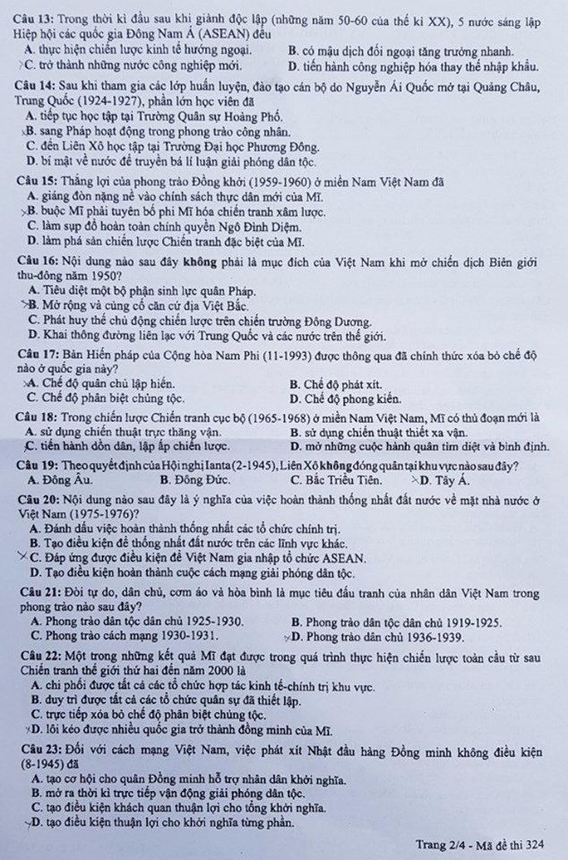 cap nhat de thi mon lich su thpt quoc gia 2019
