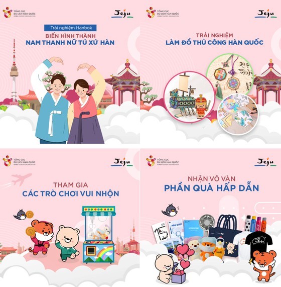 Các hoạt động trải nghiệm đa dạng tại gian hàng của KTO Việt Nam