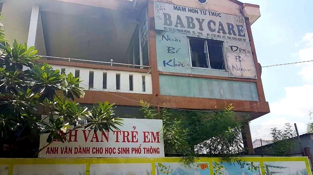Trường mầm non có hơn 100 trẻ ở Vĩnh Long bất ngờ bốc cháy truong mam non co hon 100 tre o vinh long bat ngo boc chay