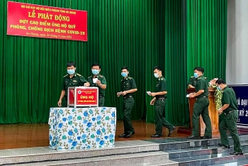 Bộ đội Biên phòng An Giang ủng hộ quỹ phòng, chống dịch Covid-19 hơn 200 triệu đồng