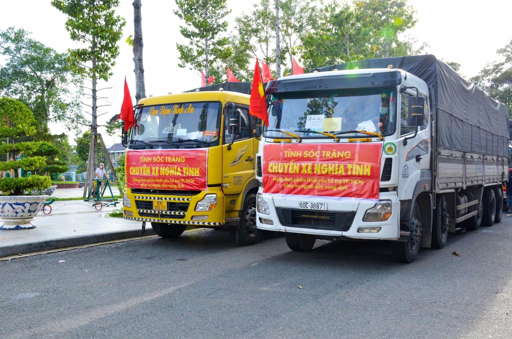 Sóc Trăng hỗ trợ nhân dân TP Hồ Chí Minh 40 tấn hàng thiết yếu