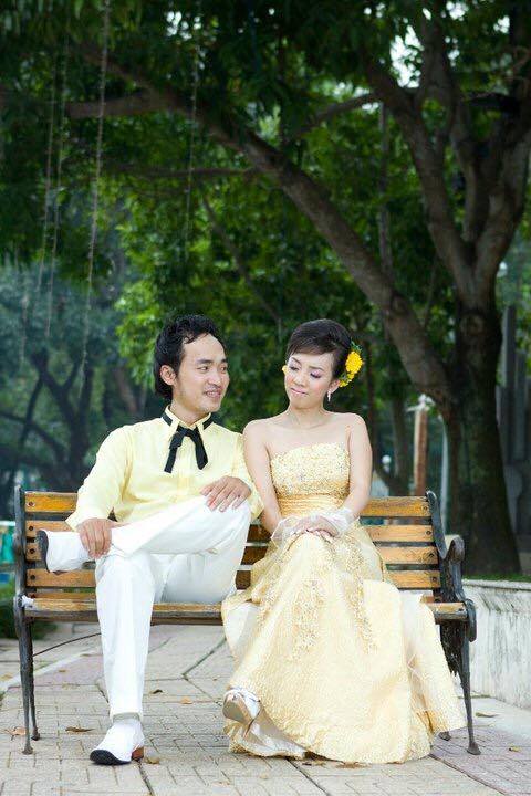 anh cuoi 6 nam truoc cua hoa hau hai thu trang va tien luat