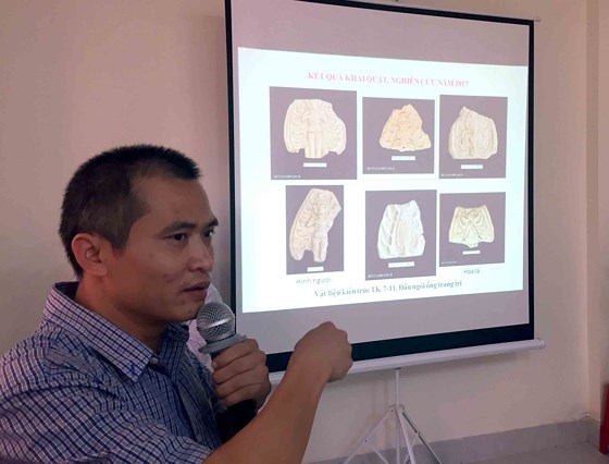 thu duoc hang ngan mau di vat cua nen van hoa oc eo tai an giang