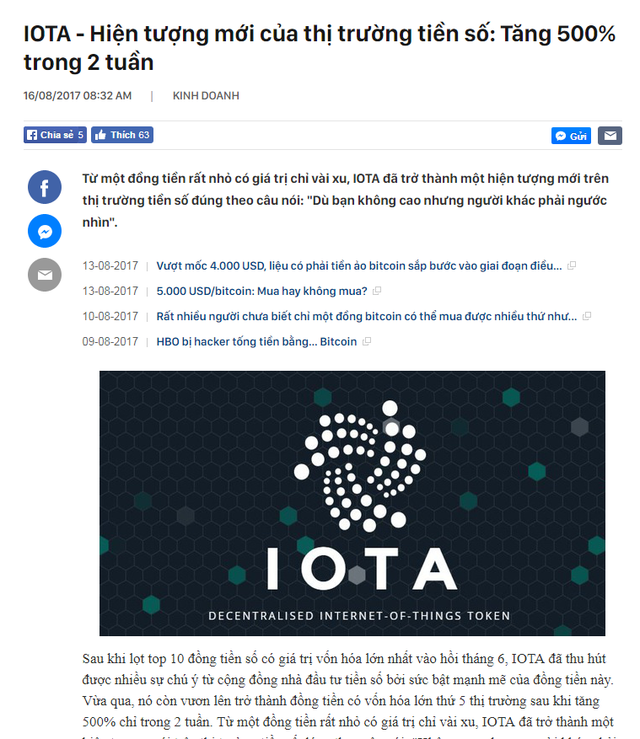 nha sang lap dong tien so tung gay hien tuong tang truong 500 chi trong 2 tuan iota se vao top 3 dong tien hang dau trong nam 2018