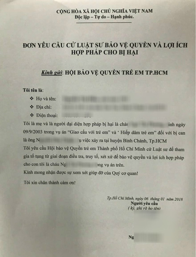 nghi an be gai 14 tuoi bi nam thanh nien xong vao nha hiep dam khien be mang thai 7 tuan tuoi