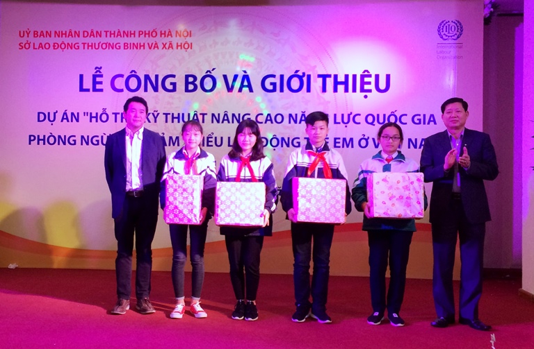 ha noi cong bo du an ve phong ngua giam thieu lao dong tre em