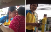 video hut thuoc o tram xang nguoi dan ong bi xit binh cuu hoa vao nguoi