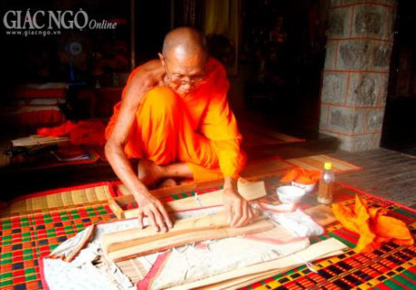 tri thuc va ky thuat viet chu tren la buong cua nguoi khmer duoc cong nhan di san van hoa phi vat the quoc gia
