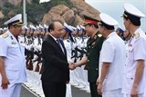 Thủ tướng dự lễ thượng cờ cho tàu ngầm Đà Nẵng và Bà Rịa – Vũng Tàu